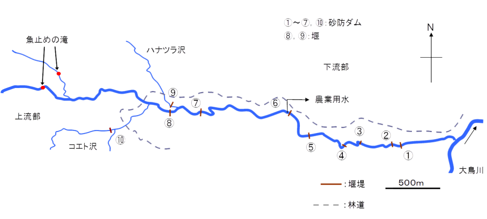 芋川流域図