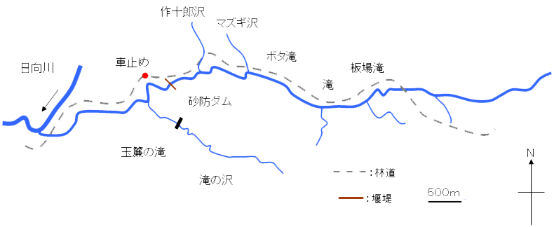 前の川流域図