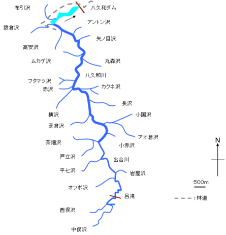 八久和川流域図